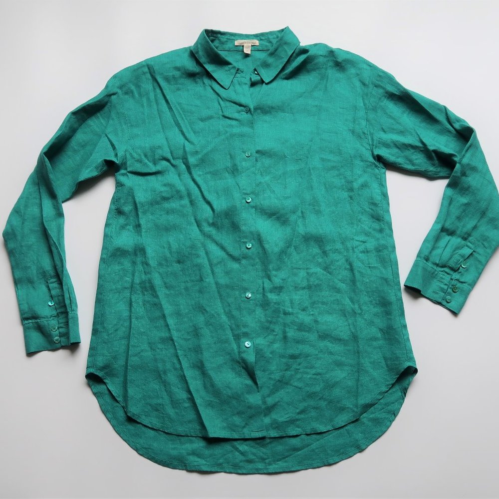 Eileen Fisher Linen Button Up